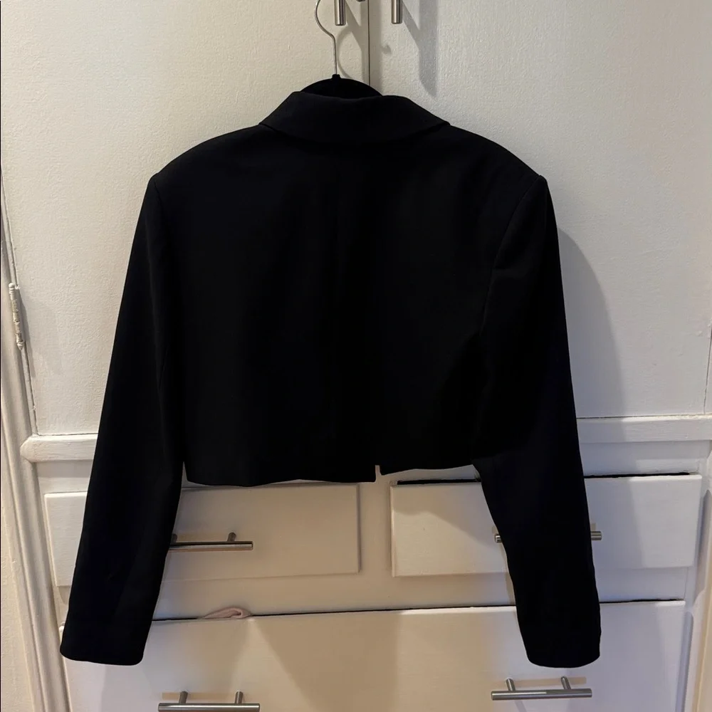 ALO Yoga Cropped First-Class Blazer black size xs - Picture 7 of 8